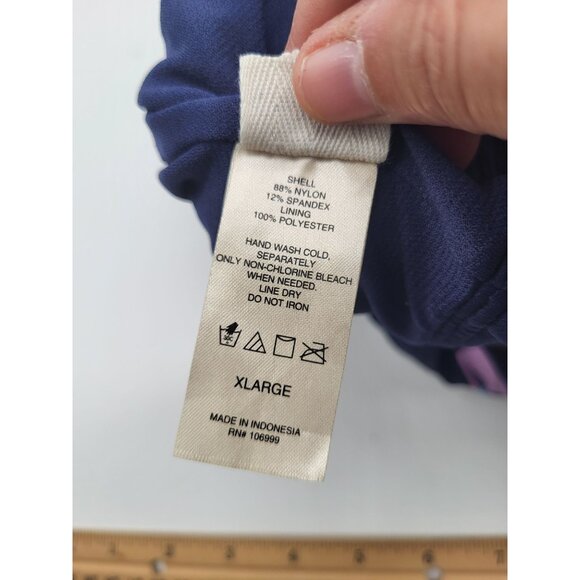 Sea Angel Doheny Bloom Navy 1 Piece Tie On Swimsuit Bathing Suit SZ XL - Picture 9 of 13